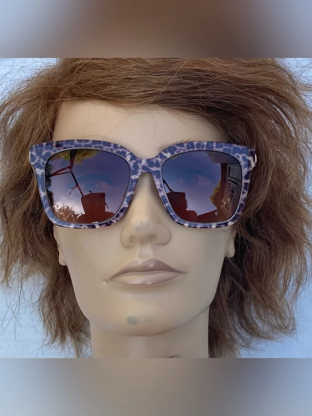 Diff eyewear ☀️Leopard-Print Square Sunglasses in Gradient - Women🕶️